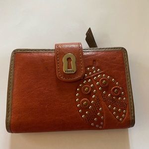 Ladybug fossil wallet